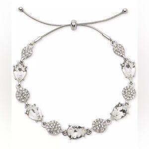 Givenchy Silver Crystal Toggle Bracelet